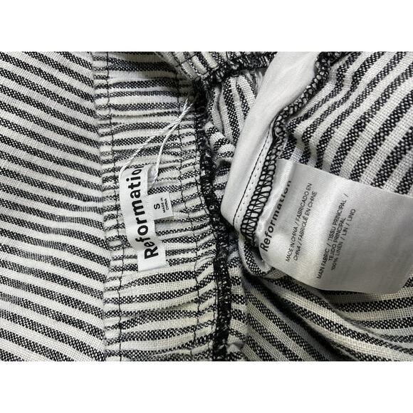 Reformation 'Ava' Black Linen Pant Size S - Picture 4 of 4